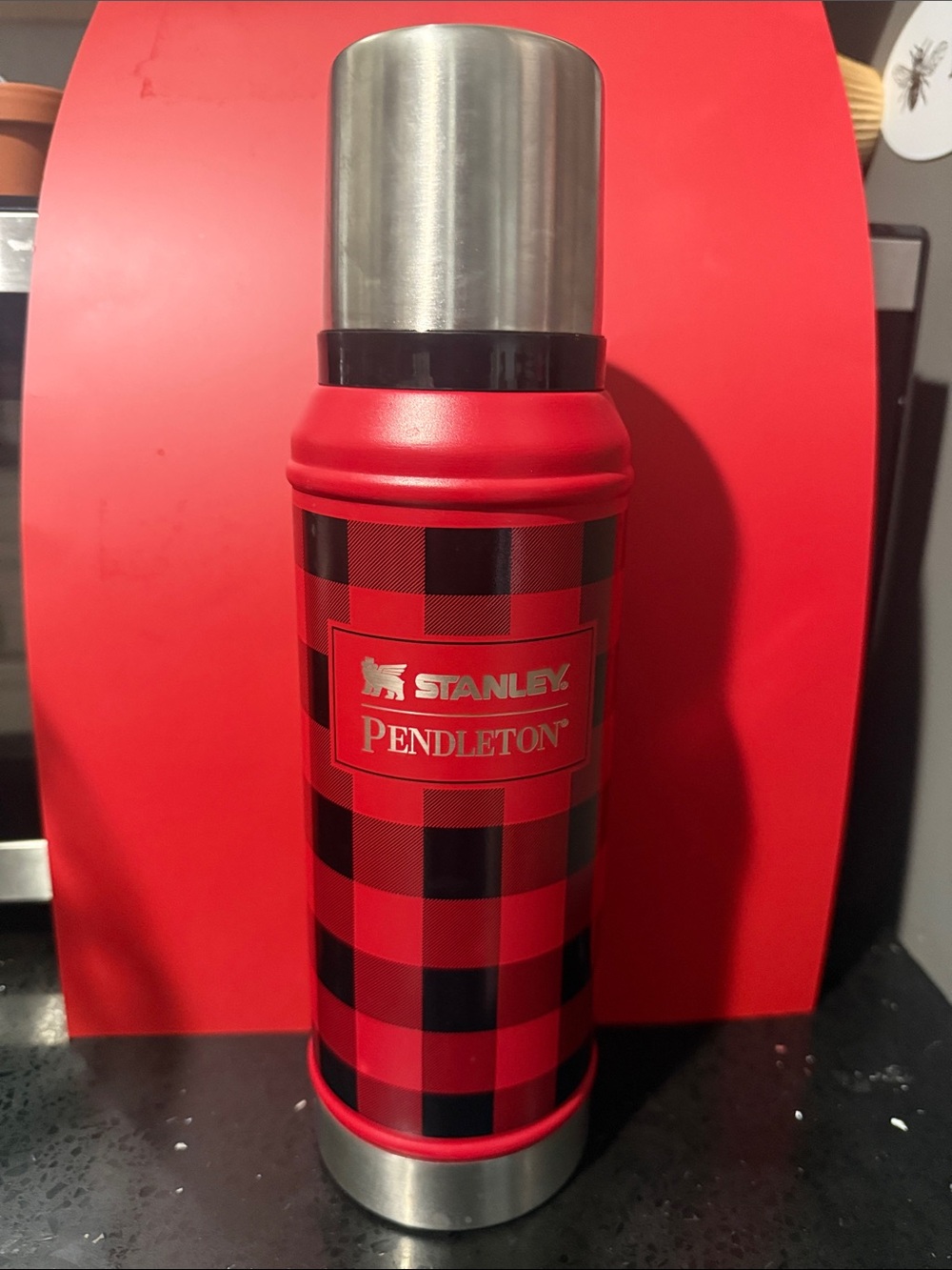 Stanley x Pendleton Red Buffalo Plaid Vacuum Bottle - 32 oz